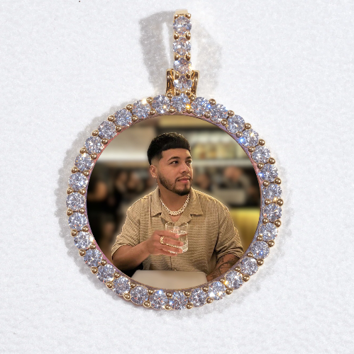 3D CIRCLE CUSTOM PICTURE PENDANT SMALL SIZE
