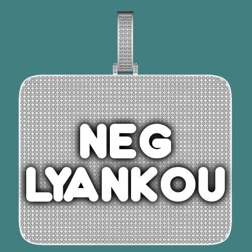 CUSTOM LETTER NECKLACE 3D BIG SQUARE