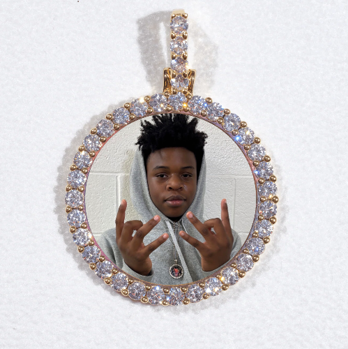 3D CIRCLE CUSTOM PICTURE PENDANT SMALL SIZE