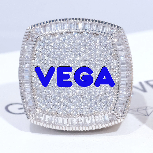 CUSTOM LETTER 3D ICED RING