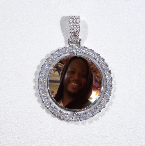 3D Spinning 2-Faced Custom Picture Pendant