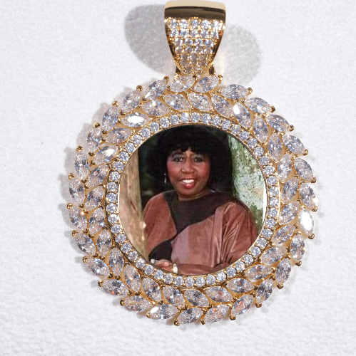 Large 3D Wheat Ear Custom Picture Pendant