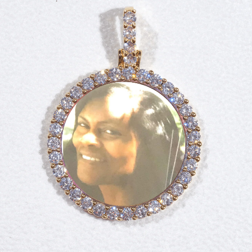 3D CIRCLE CUSTOM PICTURE PENDANT SMALL SIZE
