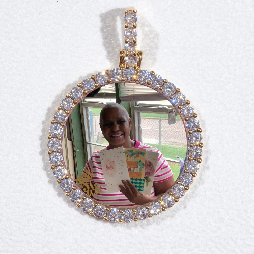 3D CIRCLE CUSTOM PICTURE PENDANT SMALL SIZE