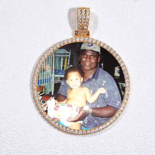 MEDIUM 3D CIRCLE CUSTOM PICTURE PENDANT