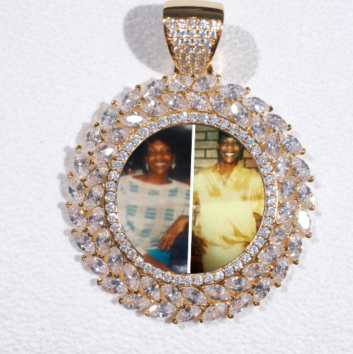 Large 3D Wheat Ear Custom Picture Pendant
