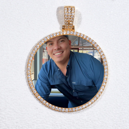 MEDIUM 3D CIRCLE CUSTOM PICTURE PENDANT