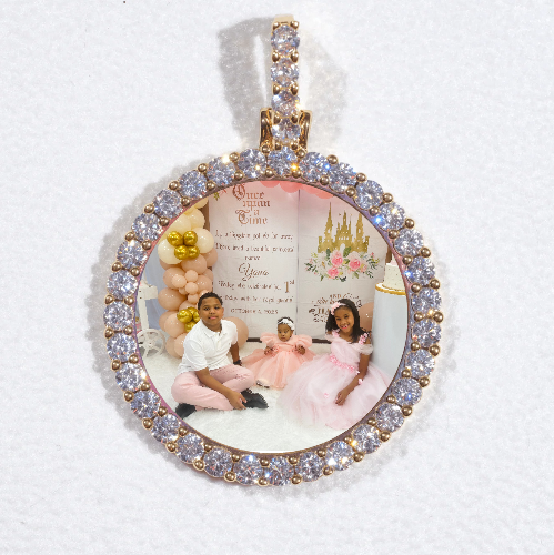 3D CIRCLE CUSTOM PICTURE PENDANT SMALL SIZE