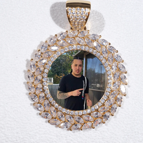 Large 3D Wheat Ear Custom Picture Pendant