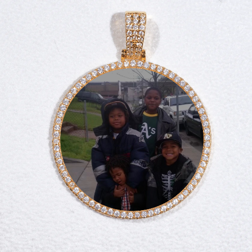 MEDIUM 3D CIRCLE CUSTOM PICTURE PENDANT