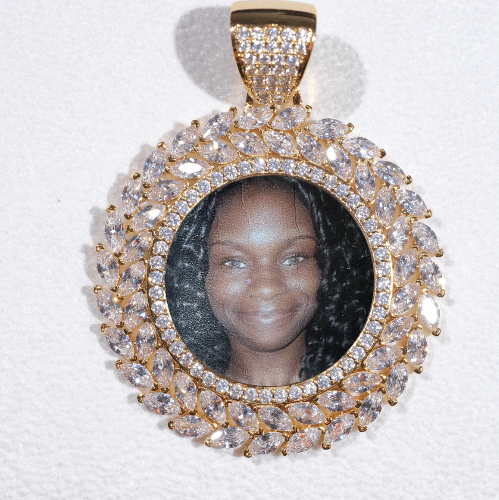 Large 3D Wheat Ear Custom Picture Pendant