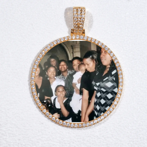 MEDIUM 3D CIRCLE CUSTOM PICTURE PENDANT
