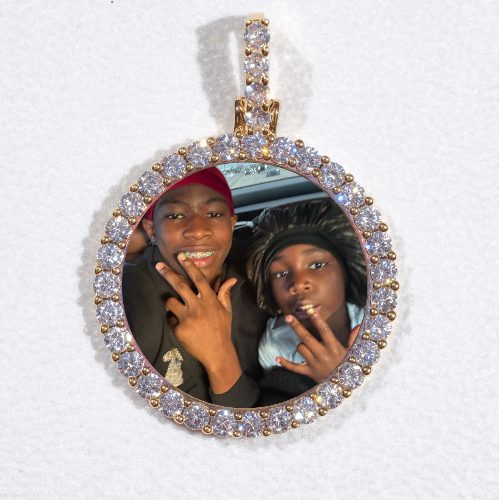 3D CIRCLE CUSTOM PICTURE PENDANT SMALL SIZE