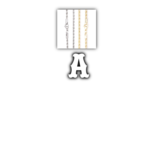 Custom Letters Freibeuter Font Necklace