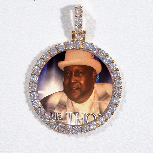 3D CIRCLE CUSTOM PICTURE PENDANT SMALL SIZE