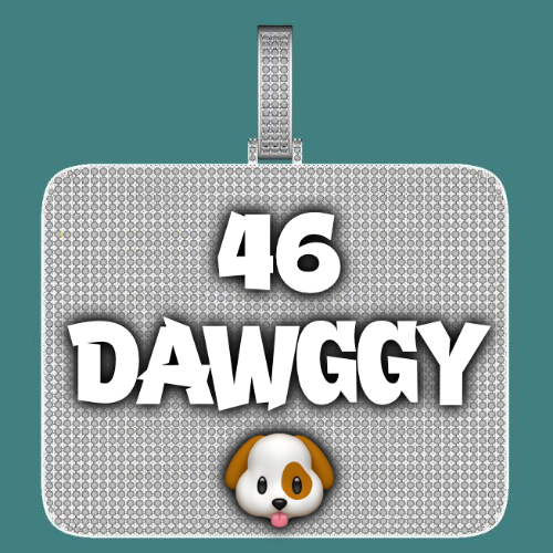 CUSTOM LETTER NECKLACE 3D BIG SQUARE