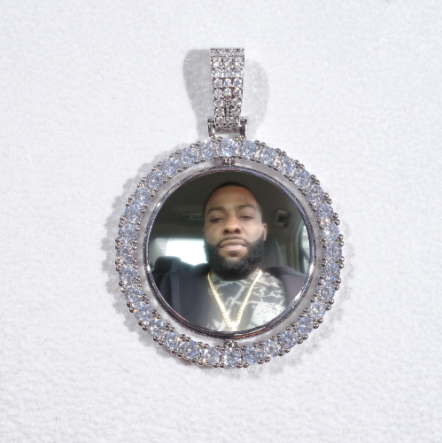 3D Spinning 2-Faced Custom Picture Pendant