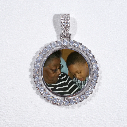 3D Spinning 2-Faced Custom Picture Pendant