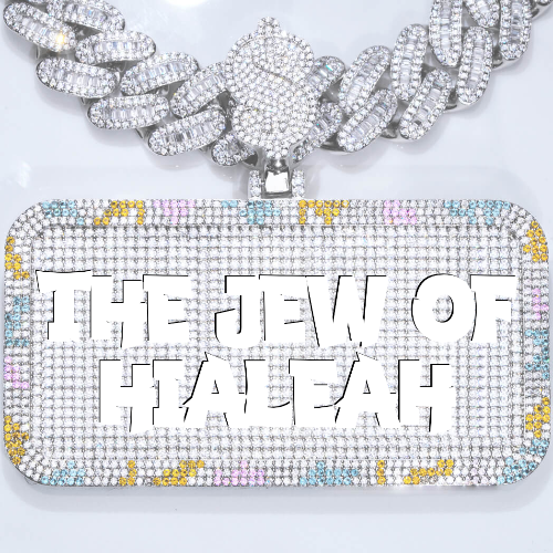 CUSTOM LETTER NECKLACE 3D COLORFUL SQUARE
