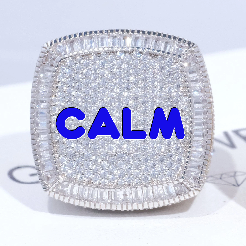 CUSTOM LETTER 3D ICED RING
