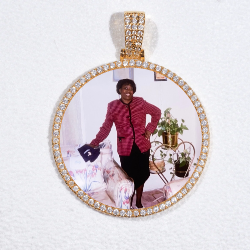 MEDIUM 3D CIRCLE CUSTOM PICTURE PENDANT
