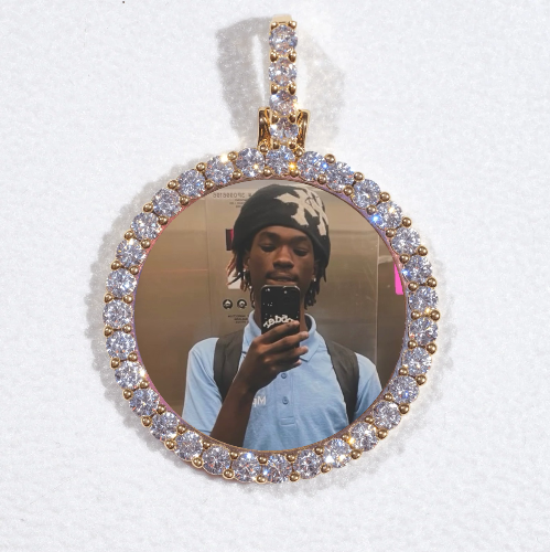 3D CIRCLE CUSTOM PICTURE PENDANT SMALL SIZE