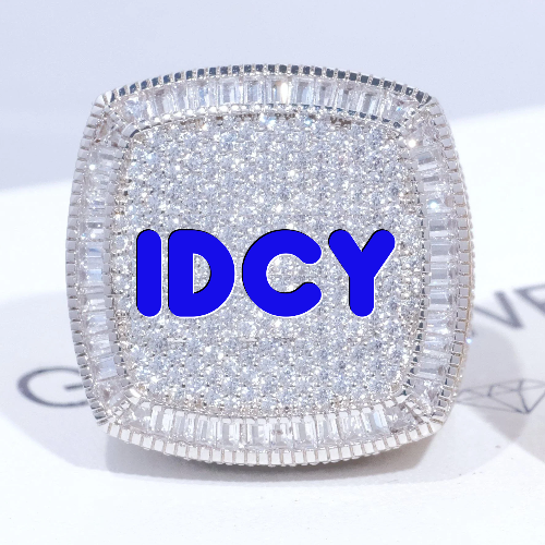 CUSTOM LETTER 3D ICED RING