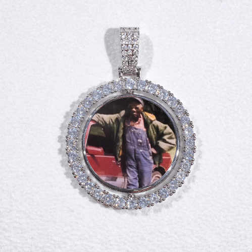 3D Spinning 2-Faced Custom Picture Pendant