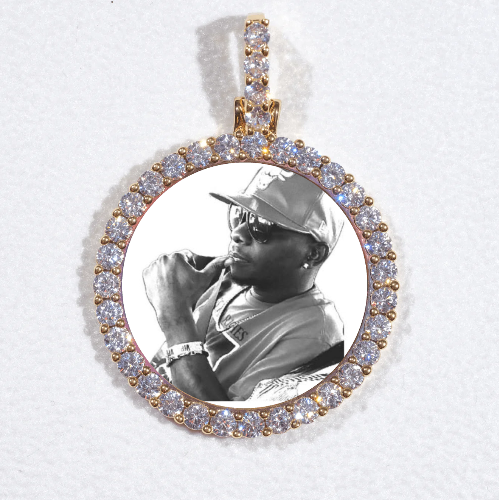 3D CIRCLE CUSTOM PICTURE PENDANT SMALL SIZE