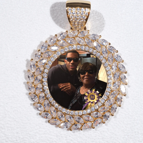 Large 3D Wheat Ear Custom Picture Pendant
