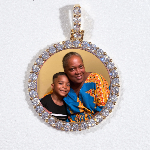 3D CIRCLE CUSTOM PICTURE PENDANT SMALL SIZE