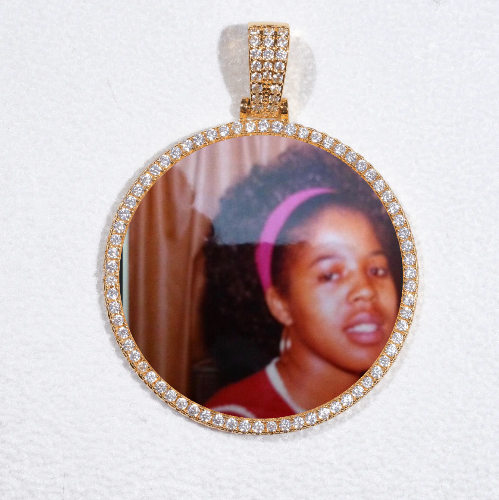 MEDIUM 3D CIRCLE CUSTOM PICTURE PENDANT