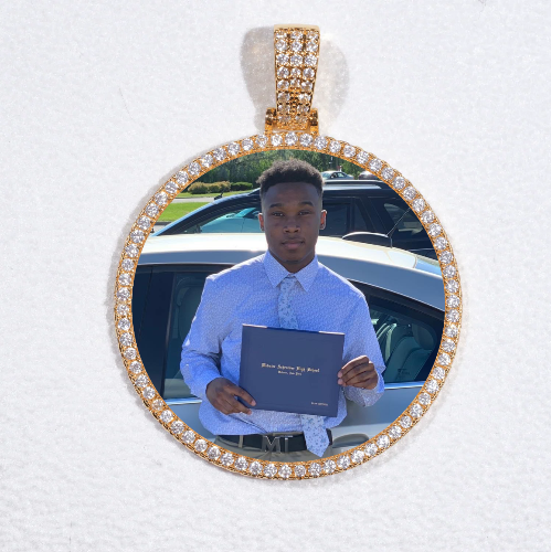 MEDIUM 3D CIRCLE CUSTOM PICTURE PENDANT