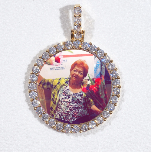 3D CIRCLE CUSTOM PICTURE PENDANT SMALL SIZE