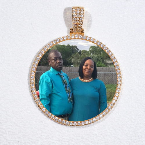 MEDIUM 3D CIRCLE CUSTOM PICTURE PENDANT