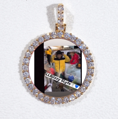 3D CIRCLE CUSTOM PICTURE PENDANT SMALL SIZE