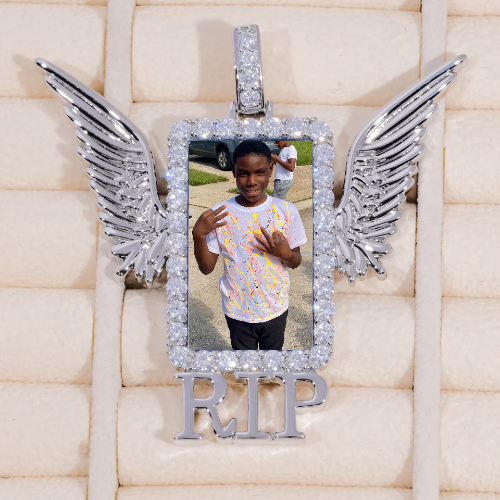 RIP WING 3D CUSTOM PICTURE PENDANT