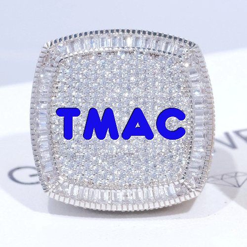 CUSTOM LETTER 3D ICED RING