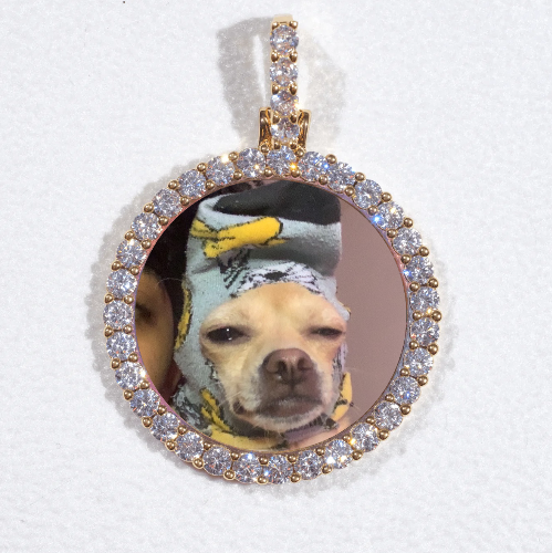 3D CIRCLE CUSTOM PICTURE PENDANT SMALL SIZE