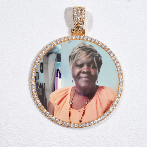 MEDIUM 3D CIRCLE CUSTOM PICTURE PENDANT