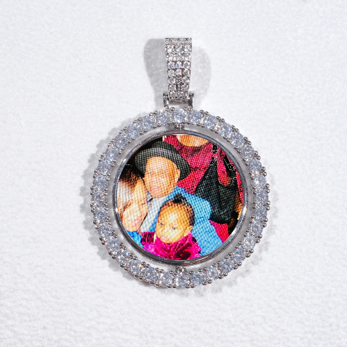 3D Spinning 2-Faced Custom Picture Pendant