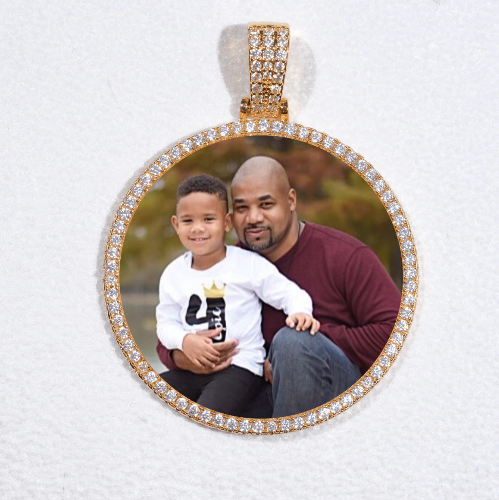 MEDIUM 3D CIRCLE CUSTOM PICTURE PENDANT