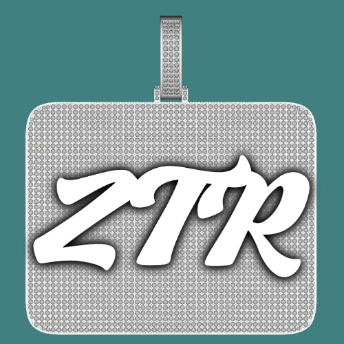 CUSTOM LETTER NECKLACE 3D BIG SQUARE