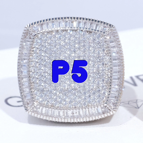 CUSTOM LETTER 3D ICED RING