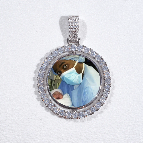 3D Spinning 2-Faced Custom Picture Pendant