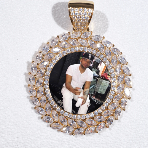 Large 3D Wheat Ear Custom Picture Pendant