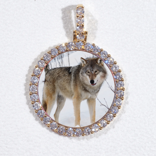 3D CIRCLE CUSTOM PICTURE PENDANT SMALL SIZE