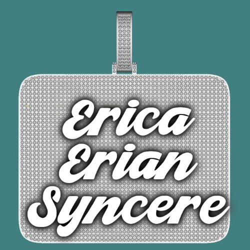CUSTOM LETTER NECKLACE 3D BIG SQUARE