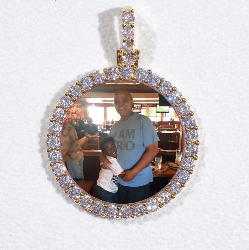 3D CIRCLE CUSTOM PICTURE PENDANT SMALL SIZE