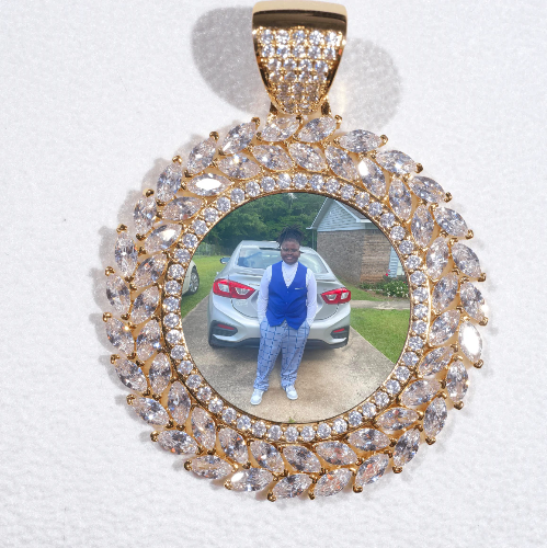 Large 3D Wheat Ear Custom Picture Pendant